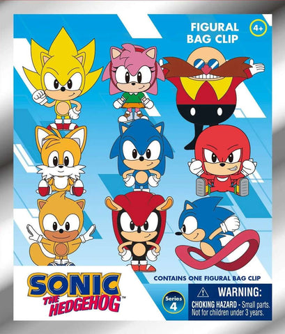 3D Figural Keyring Sonic the Hedgehog Series 4 Mystery Pack (1 RANDOM Figure)