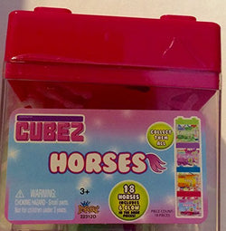 Cubez Play Horses Set of 18 Horses With 6 Glow In The Dark