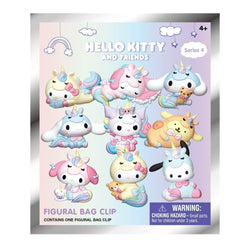 Sanrio Unicorns Hello Kitty and Friends Collectible 3D Bag Clip - 1 Random Mystery Bag