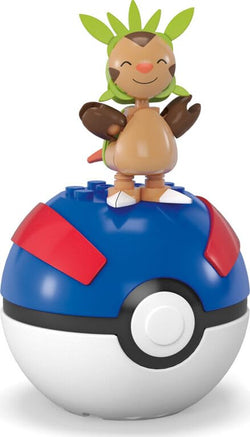 Mega Pokémon Chespin Building Toy Kit, Poseable Action Figure 23 Pieces