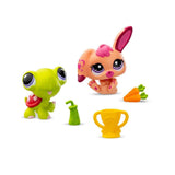 Littlest Pet Shop Minis Set of 2 Figurines S2-94 & 95 Tortoise and Rabbit
