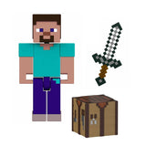 Mattel Minecraft Action Figure & Accessories 2-Pack with Steve in 3.25-inch Scale