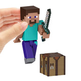 Mattel Minecraft Action Figure & Accessories 2-Pack with Steve in 3.25-inch Scale