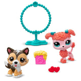Littlest Pet Shop Mins Figures Set of 2 S2-88&89 Shetland Shepherd With Poodle Dog