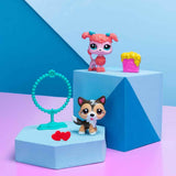 Littlest Pet Shop Mins Figures Set of 2 S2-88&89 Shetland Shepherd With Poodle Dog
