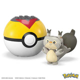 MEGA Pokémon Collectible Skwovet Pokeball Building Toy for Kids Ages 6 and Up