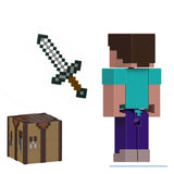 Mattel Minecraft Action Figure & Accessories 2-Pack with Steve in 3.25-inch Scale