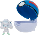 Pokémon Clip 'n'Go Poké Balls Alola Vulpix & Super Ball, Official Pokéball
