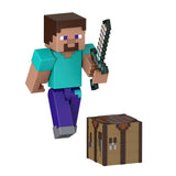 Mattel Minecraft Action Figure & Accessories 2-Pack with Steve in 3.25-inch Scale