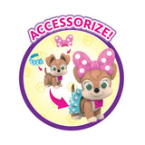 Disney Junior Minnie Mouse Polka Dot Pets Collectible Figures, Kids Toys for Ages 3 up