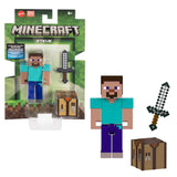 Mattel Minecraft Action Figure & Accessories 2-Pack with Steve in 3.25-inch Scale