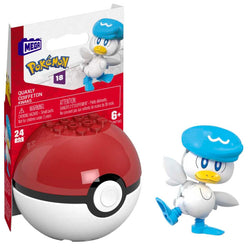 MEGA Pokémon Collectible Pokeball Building Toy from Quaxly for Kids Ages 6 and Up