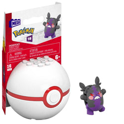 MEGA Pokémon Collectible Morpeko Pokeball Building Toy for Kids Ages 6 and Up