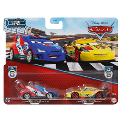 Cars Disney Pixar Pack 2 Metal Cars 1:55 - Raoul Caroule & Miguel Camino