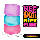 Schylling NeeDoh Nice Cube - Sensory Squeeze Toy with Super Solid Squish - 2.25" Cube - Color May Vary (Pack of 1)