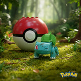 Pokemon Mega Construx Poke Ball 30-Piece Building Set | Bulbasaur