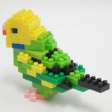Nanoblock - Birds - Budgie Green Opaline, Collection Series Building Kit