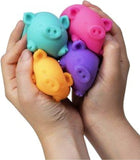 Schylling Nee Doh Dig' It Pig...Groovy Glob! Squishy, Squeezy, Stretchy Stress Fidget Balls Gift Set Party Bundle - 3 Pack (Assorted)