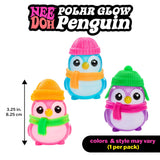Schylling Needoh Squishmas Polar Glow Penguin 1 Random pack