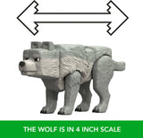 Mattel Minecraft Action Figure & Accessories Set, 3.25-inch Dennis The Wolf Posable Character Collectible Inspired by A Minecraft Movie