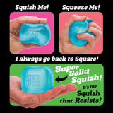 Schylling NeeDoh Nice Cube - Sensory Squeeze Toy with Super Solid Squish - 2.25" Cube - Color May Vary (Pack of 1)