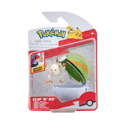 Clip 'n'Go Poké Balls - Menki & Nest Ball, Official Pokéball with 5 cm Figure