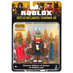 Roblox Bootleg Buccaneers: Fisherman Joe 2.75 Inch Figure with Exclusive Virtual Item Code