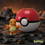 Pokemon Mega Construx Poke Ball 16-Piece Building Set | Charmander