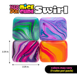 Schylling NeeDoh Nice Cube Swirl Color May Vary; One Cube Per Pack