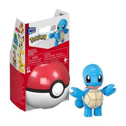 Pokemon Mega Construx Poke Ball 17-Piece Building Set Squirtle