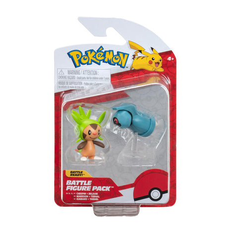 Pokemon Battle Figure CHESPIN and BELDUM