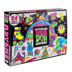 Schylling NeeDoh Squishmas Advent Calendar - 24 Mini Squeeze Toys - Christmas Countdown - Age 3+ (Pack of 1)