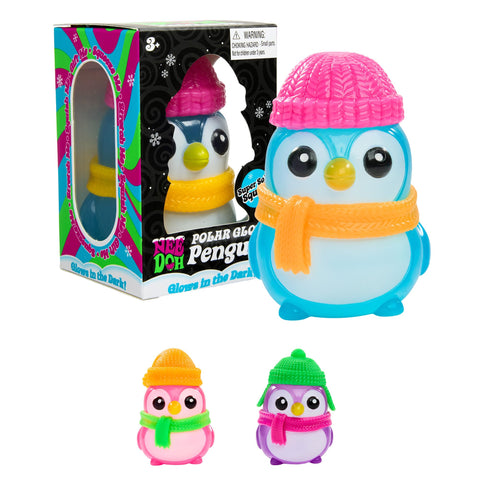 Schylling Needoh Squishmas Polar Glow Penguin 1 Random pack
