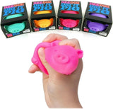 Schylling Nee Doh Dig' It Pig...Groovy Glob! Squishy, Squeezy, Stretchy Stress Fidget Balls Gift Set Party Bundle - 3 Pack (Assorted)