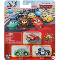 Disney Cars Mini Racers 3pack Radiator Springs Race & Rescue Lightning McQueen, Sheriff, Chick Hicks