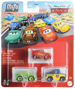Disney Cars Mini Racers 3-Pack McQueen, Yardley, Hoover