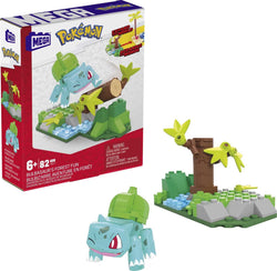 MEGA Pokemon Building Toy Kit, Bulbasaur's Forest Fun with 1 Action Figure (82 Pieces)