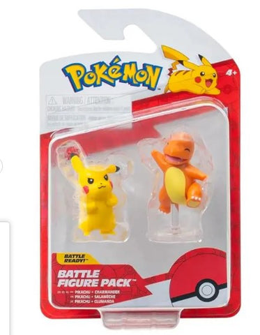 PKW Battle Figure Packs 2" Charmander #5 & Pikachu #2