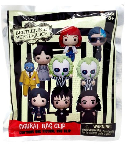 3D Figural Foam Bag Clip Beetlejuice Beetlejuice Series 1 Mystery Pack (1 RANDOM Figure)
