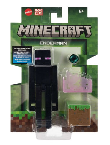 Minecraft Action Figures & Accessories Set, 3.25-inch Scale Collectible Toys Enderman
