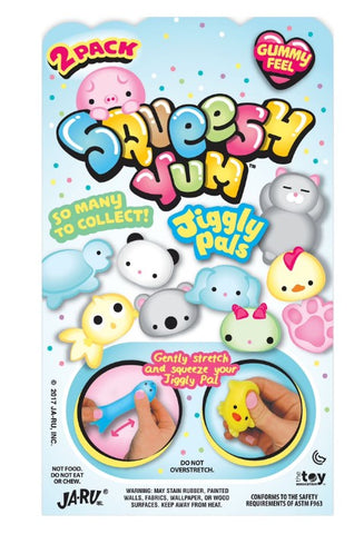 Squeesh Yum Jiggly Animal Pal Characters (Styles Will Vary), Novelty Toys