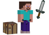 Minecraft Action Figures & Accessories Collection, 3.25-inch Scale Steve