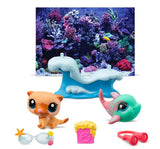 Littlest Pet Shop Generation 7 Petfluencers Shell-Fie Fun Mini Figure 2-Pack Dolphin & Otter