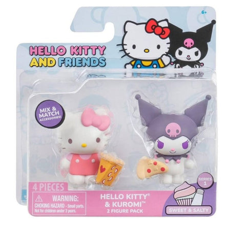 Hello Kitty and Friends - Sweet & Salty Hello Kitty & Kuromi Mini Figure 2-Packs
