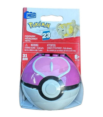 MEGA Pokemon: Series 23 Fidough Love Ball - 31 Piece Building Set