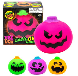 Schylling Needohween Jack Glow Lantern - Glow in The Dark Pumpkin Faces Assorted
