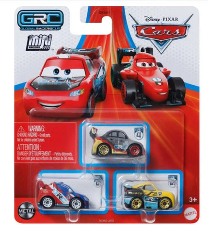 DISNEY PIXAR CARS MINI RACERS GRC RAOUL CAROUL MAX SCHNELL CRUZ