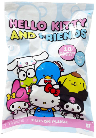 Hello Kitty and Friends Blacklight Style Clip-on Plush - 1 Blind Bag