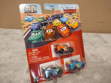 Mattel Disney Pixar Cars Mini Racers 3 Pack Jim Reverick, Treadless, Rotor