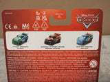 Mattel Disney Pixar Cars Mini Racers 3 Pack Jim Reverick, Treadless, Rotor